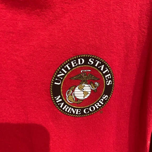 Bundle of (2) items Men’s RED Rapid Dominance T-shirt + USMC hat / Extra Large - Picture 4 of 10